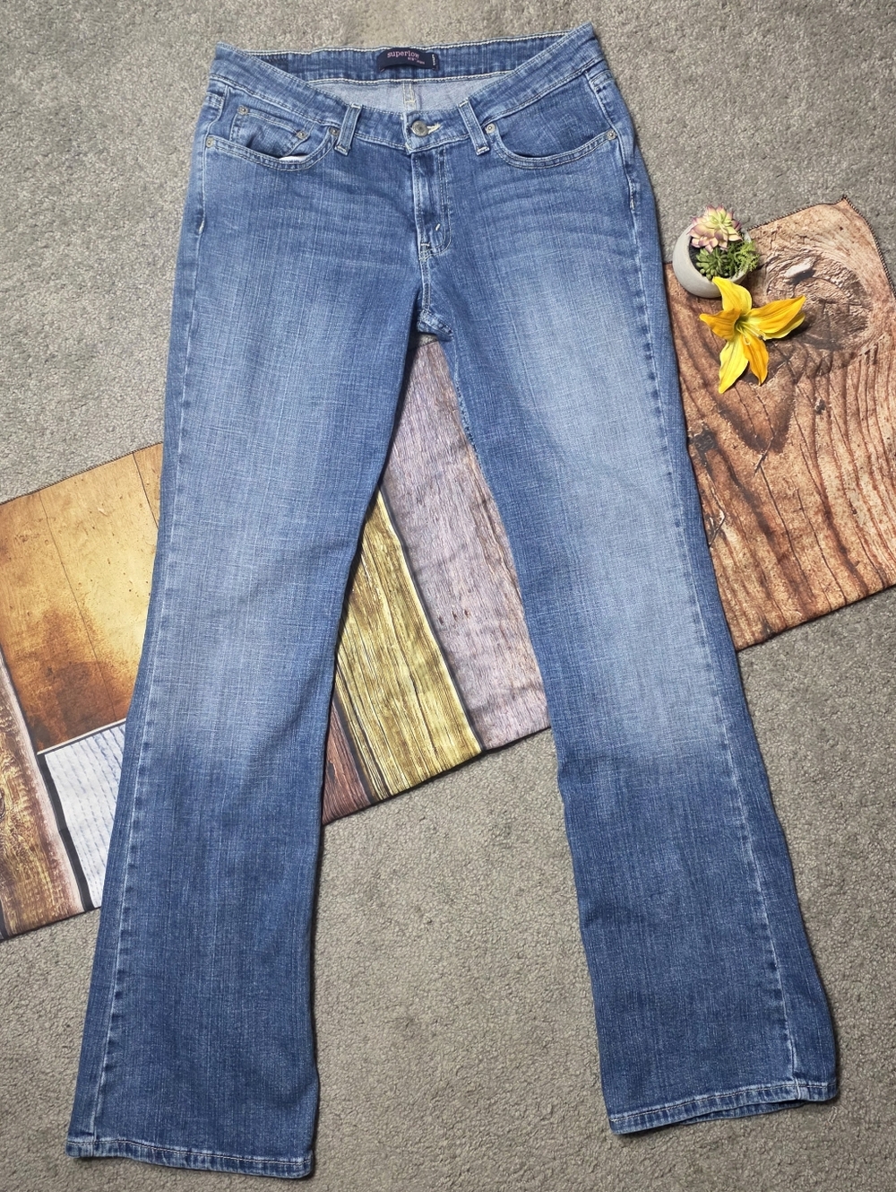Levi's Superlow 518 Boot Cut Jeans Y2K Style Size 9 L/C